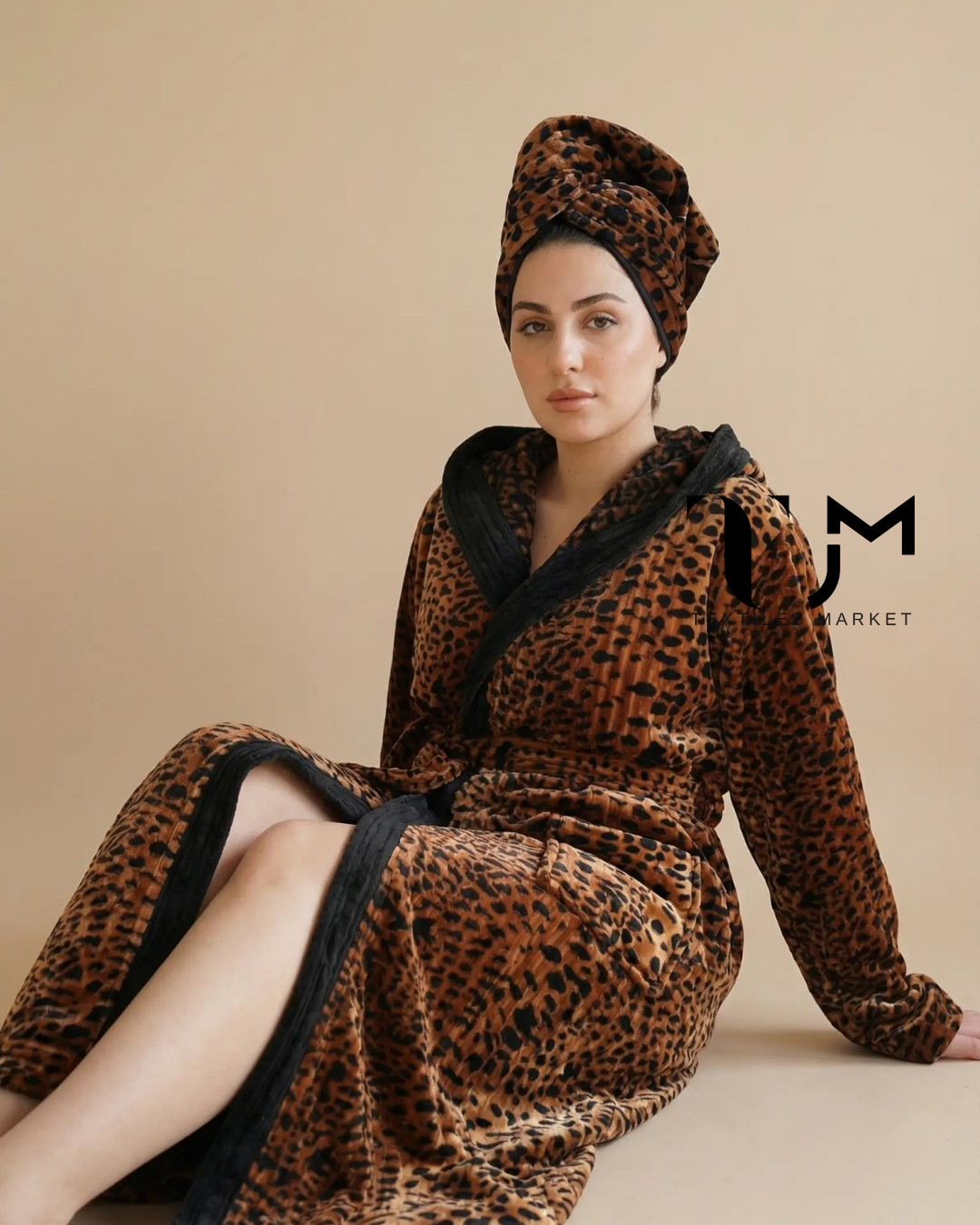 Set Robe Leopard + Turban