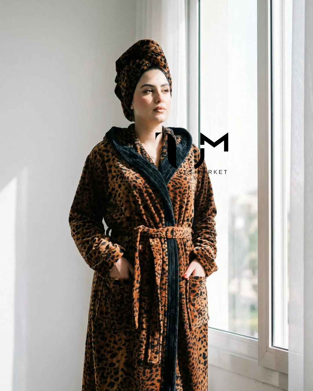 Set Robe Leopard + Turban