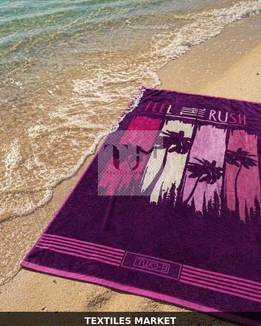 Serviette Plage Feel the Rush