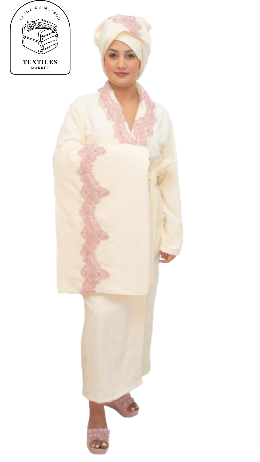 SORTIE DE BAIN 05 pièces TWO-B HASNA dentelle guipure